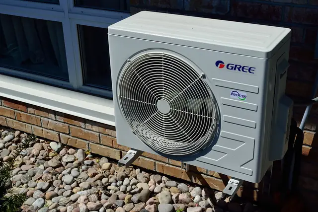 Wall-mounted ductless mini-split outdoor unit
