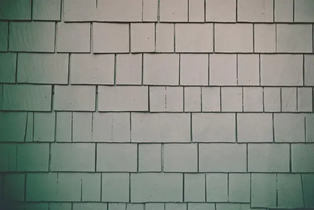 Gray subway tile wall